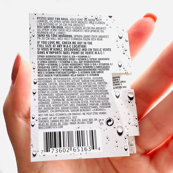 5 for 25⚡️MAC Fix+ Magic Radiance Mist Hydrating Spray w/ Vitamin C 2.5ml - Picture 4 of 6